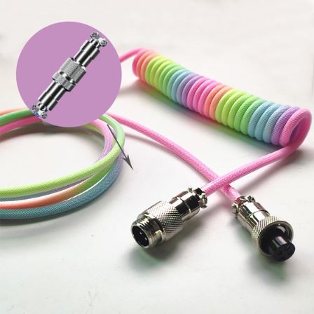 Kabel za mehansko tipkovnico, navit v navitje